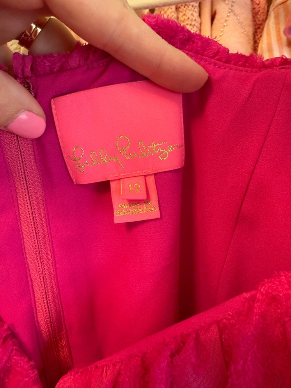 Lilly Pulitzer Berry Soirée Emie Tiered Clip Chiffon Dress - Picture 4 of 4